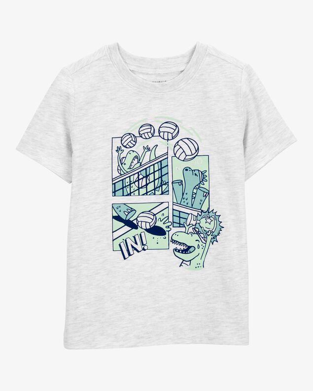 Product image 1 of Toddler Boy Volleyball Short-Sleeve Graphic Tee - White