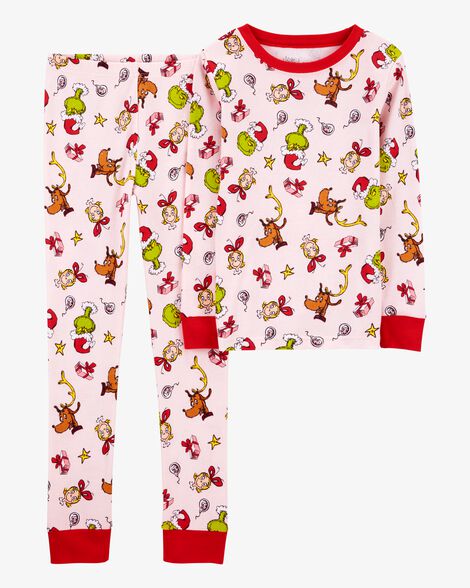  Product image 1 of Kid 2-Piece Christmas Grinch 100% Snug Fit Cotton Pajamas