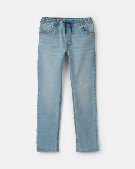 Boys Denim Tapered Jeans - Light Wash