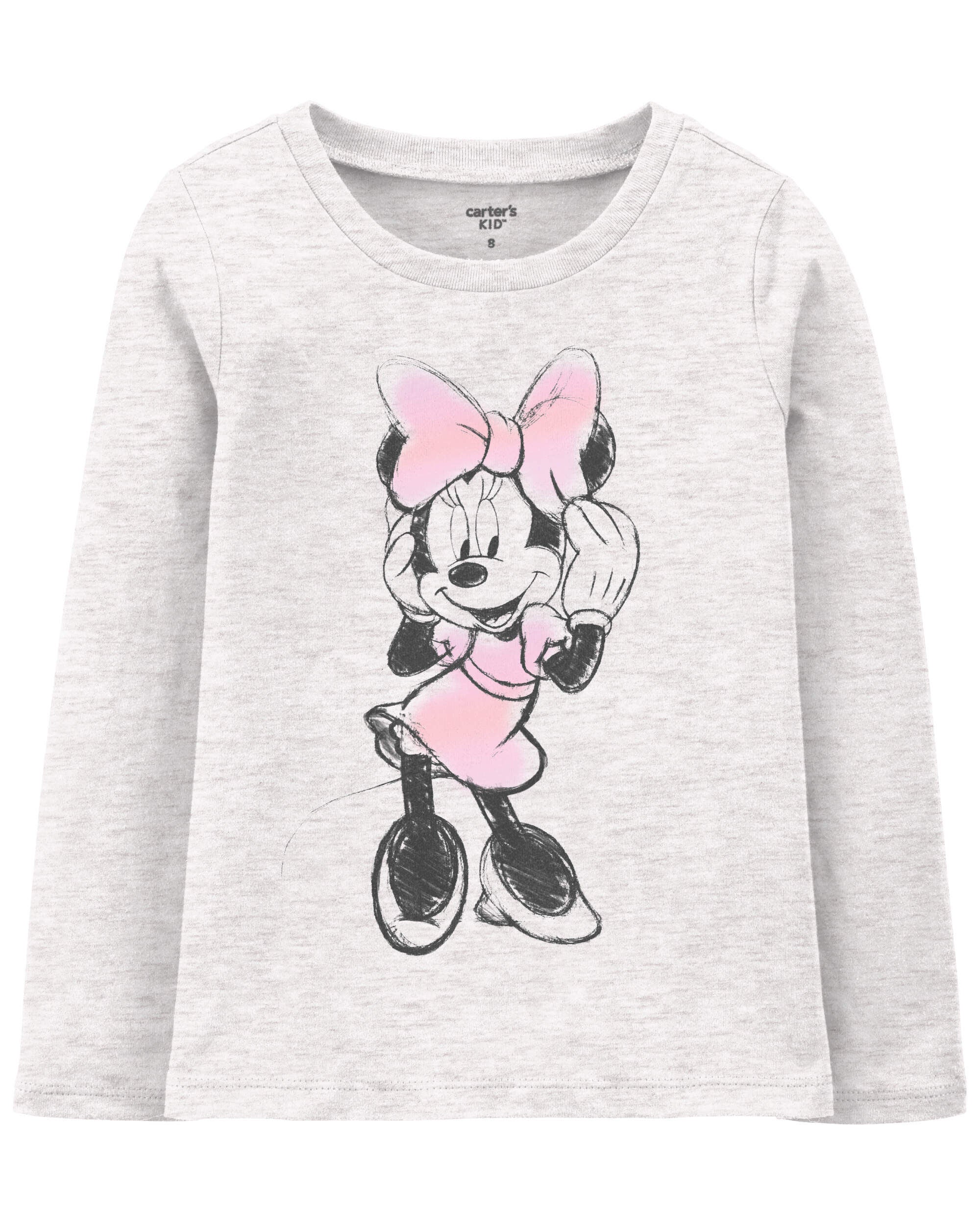 高評価レビュー Kid Carter's | Carter's - Grey - Tee Mouse Minnie トップス