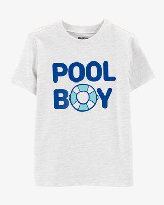 Product image 1 of Toddler Pool Boy Short-Sleeve Graphic Tee - Grey