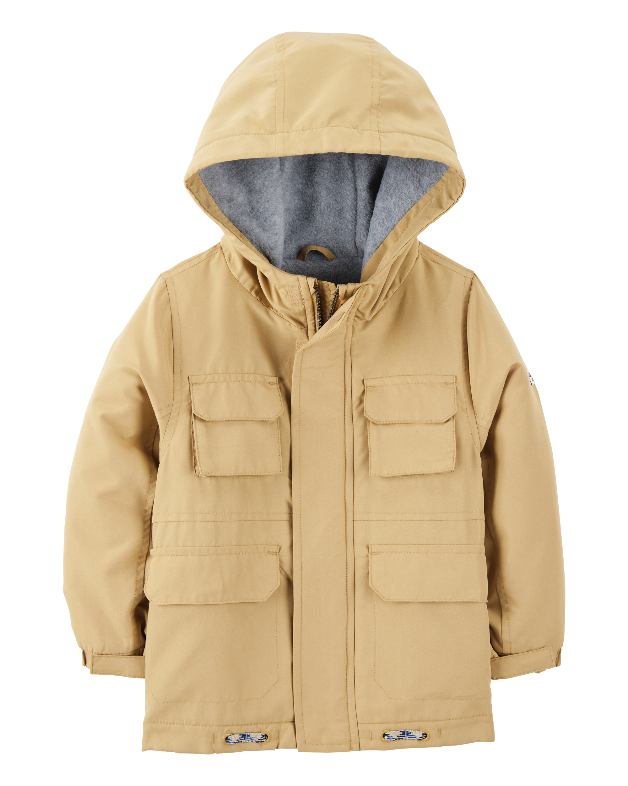 Baby Boy Midweight Utility Jacket - Khaki