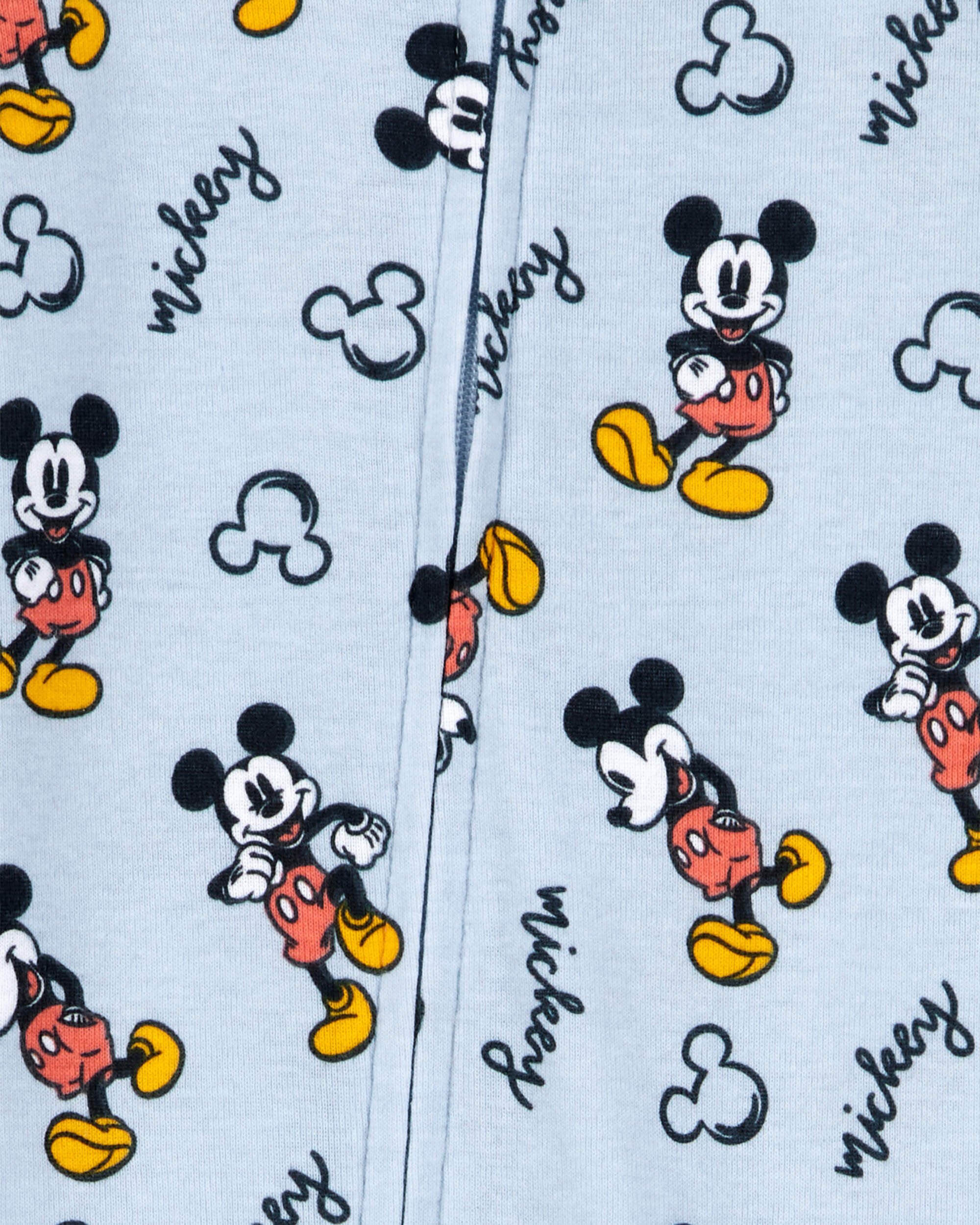 Baby Disney© Mickey Mouse Snug Fit Cotton Footie 1-Piece Pajamas - Blue