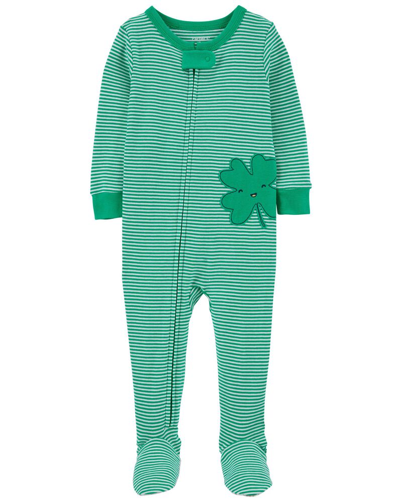 Baby Green 1 Piece St Patrick S Day 100 Snug Fit Cotton Footie Pjs Carters Com