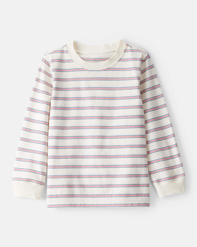 Product image 1 of Toddler Boy Striped Long-Sleeve Tee - Cream