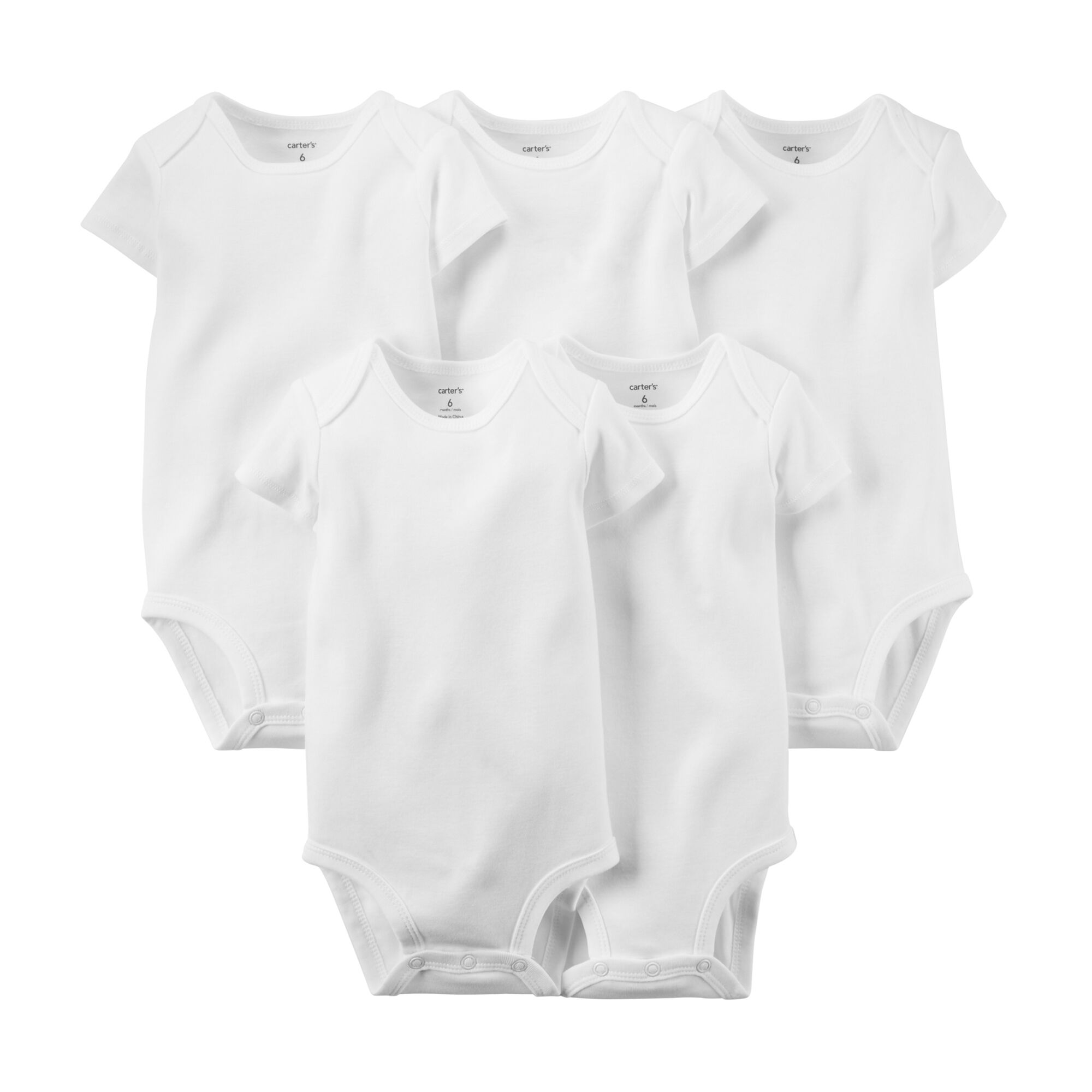 carter's white bodysuits