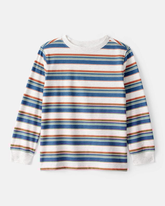 Product image 1 of Boys Striped Long-Sleeve Tee -Grey
