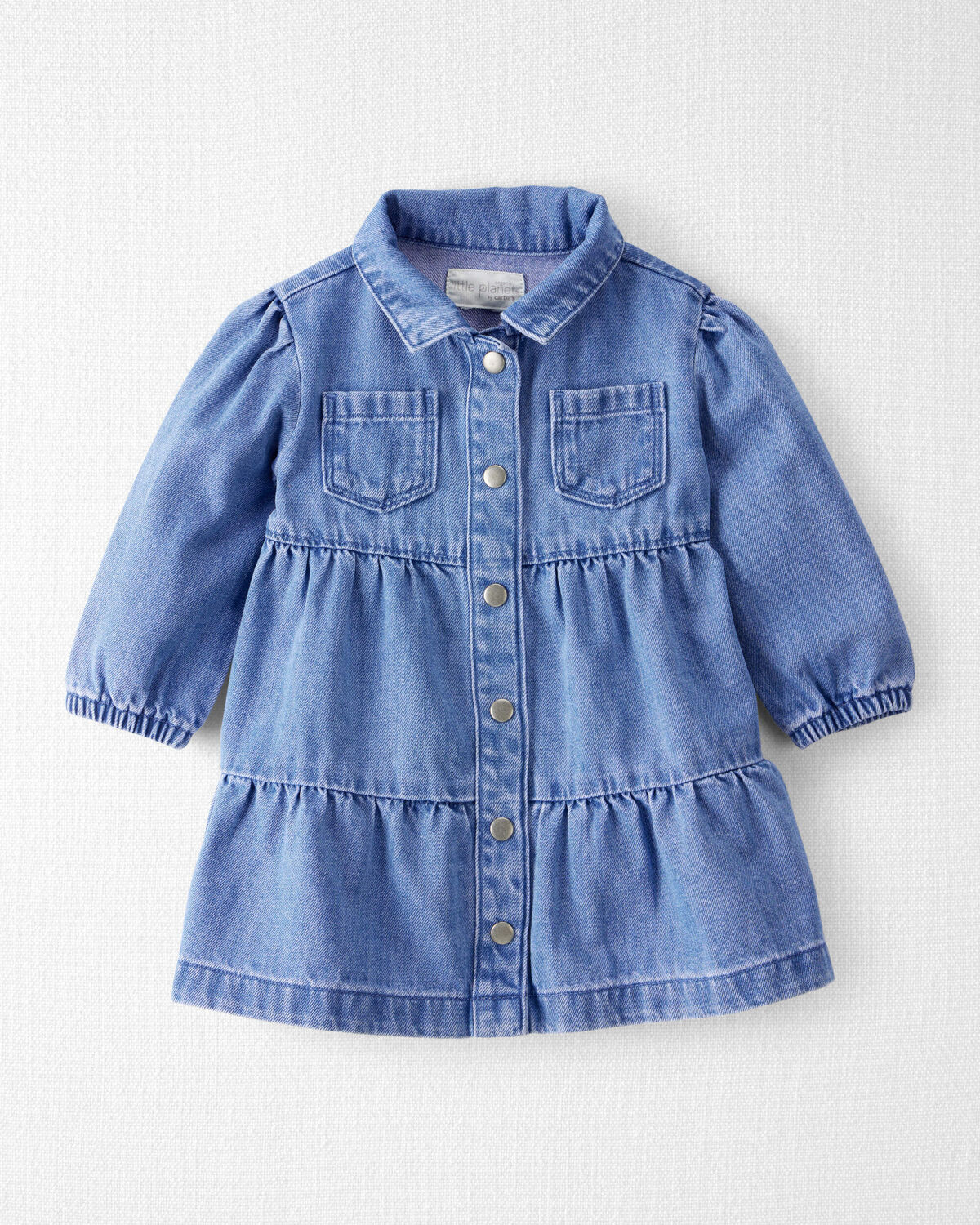 Baby Girl Organic Cotton Denim Dress - Little Planet | Carter's