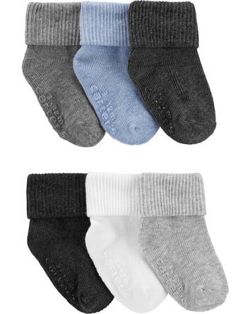 Baby 6-Pack Foldover Cuff Socks