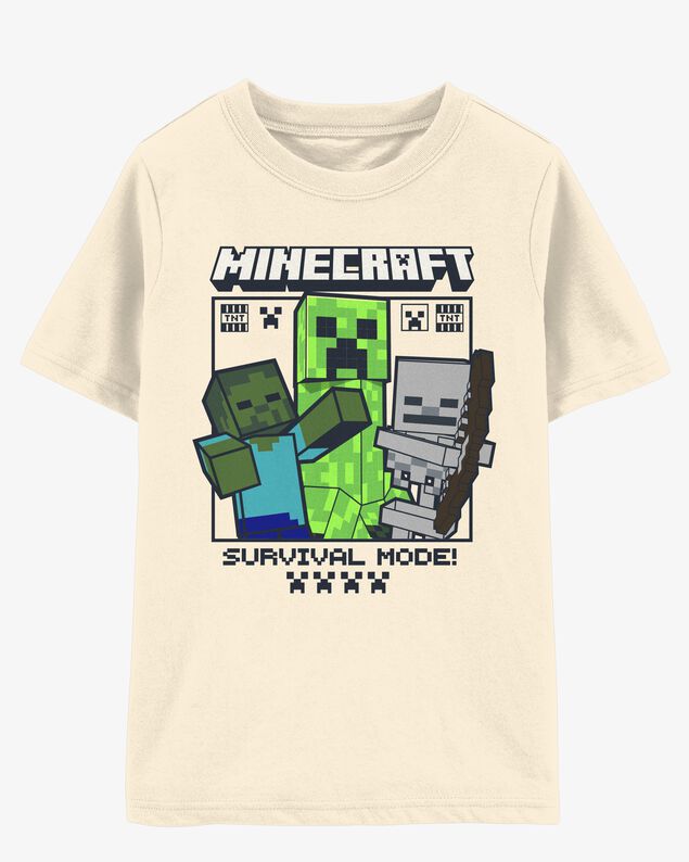 Product image 1 of Kid Minecraft® Short-Sleeve Graphic Tee - Cream