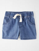 Chambray - Toddler Organic Cotton Chambray Shorts, Selected