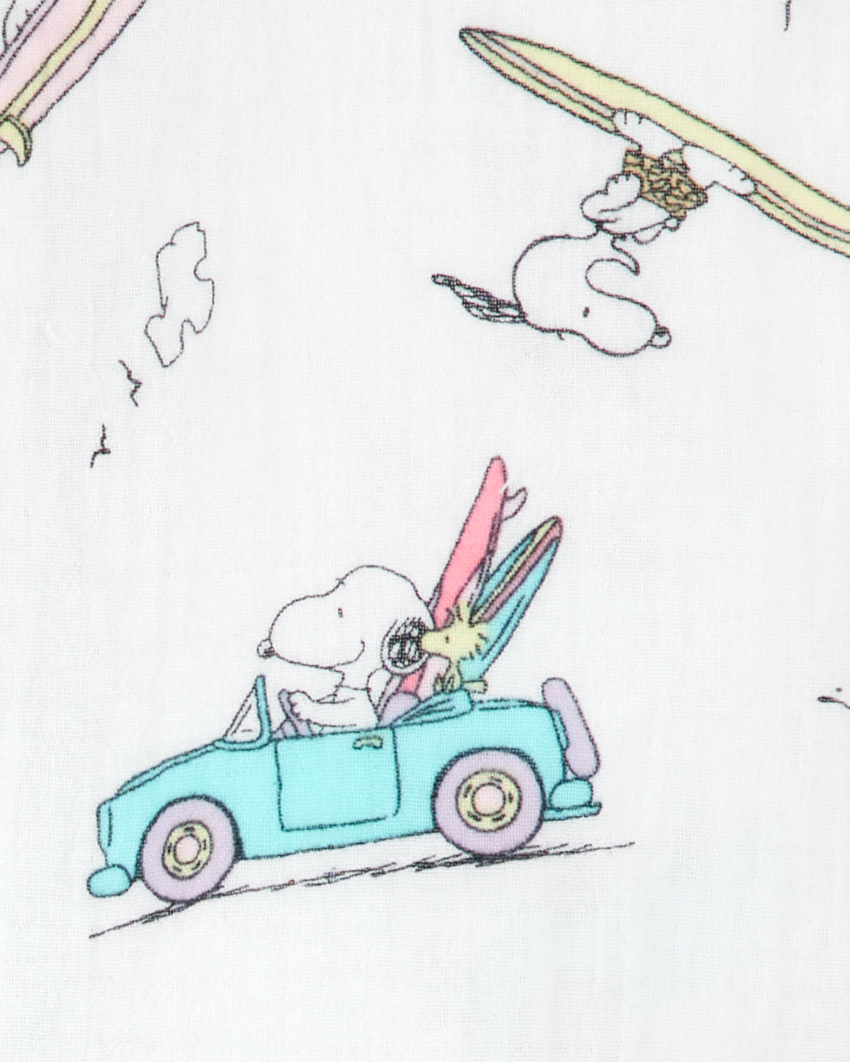 SNOOPY OLD ２体SET Peanuts 90147289-S Snoopy on A Chopper Embossed Tin Magnet