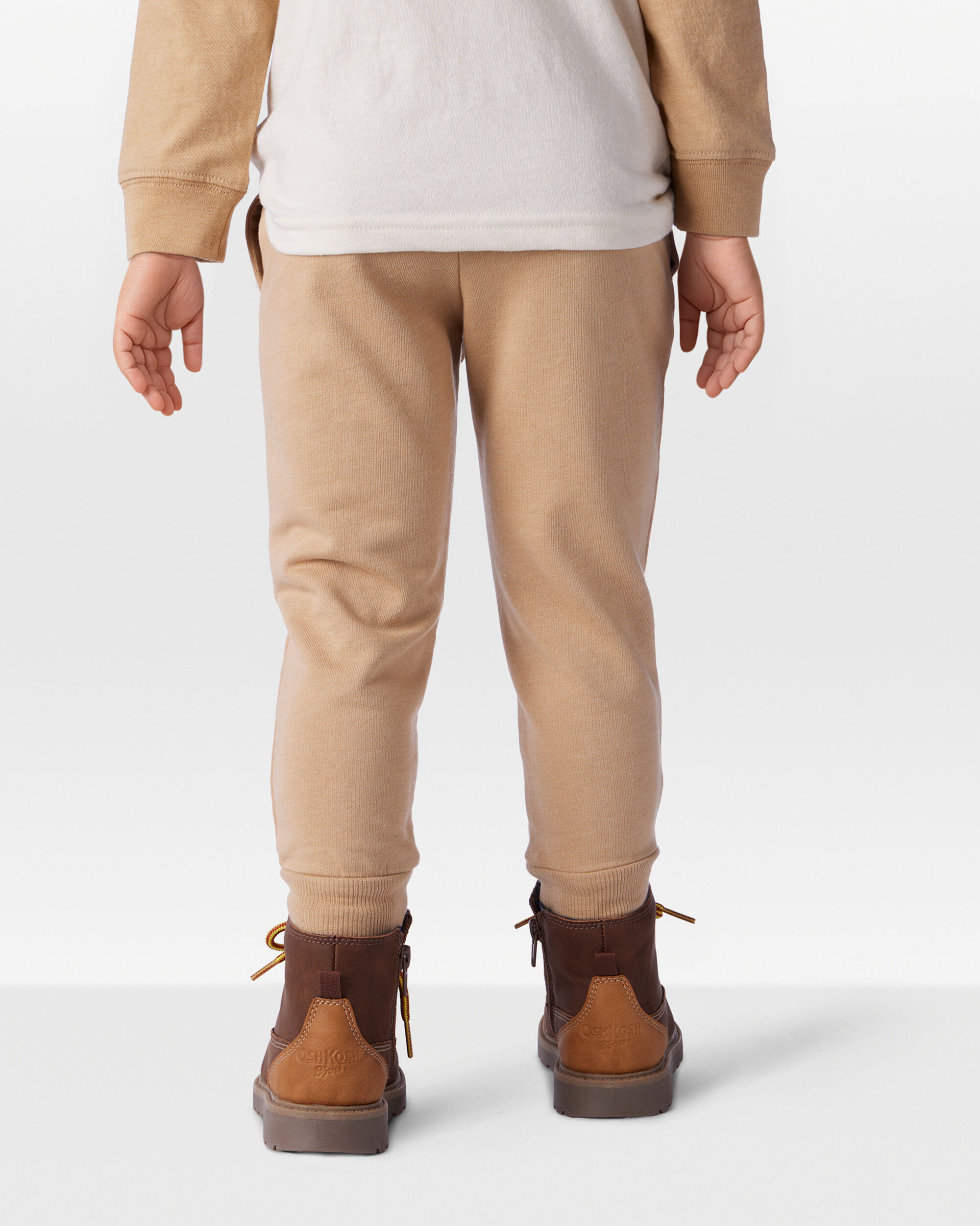 Toddler Boy French Terry Jogger - Tan
