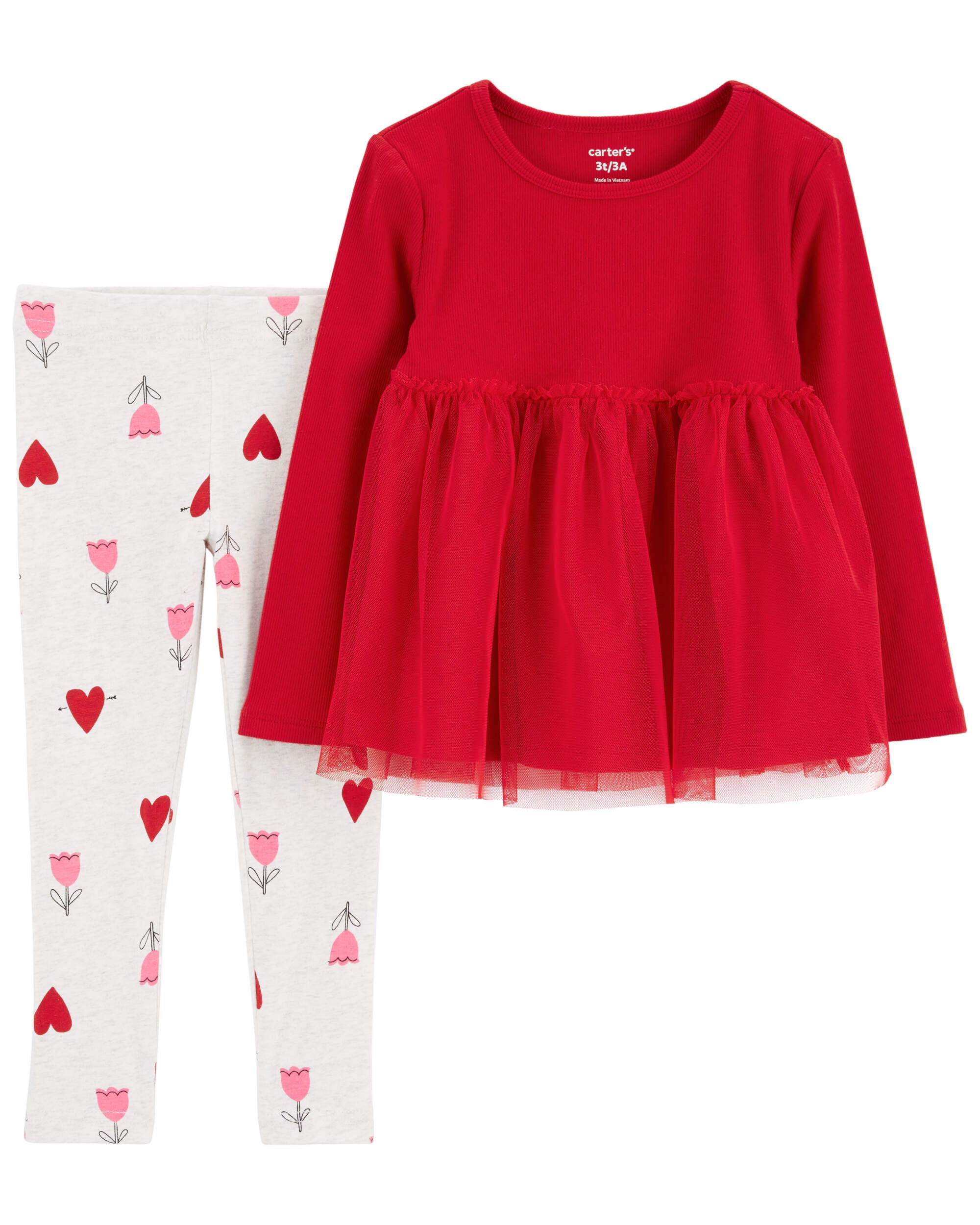 Carter's heart leggings best sale