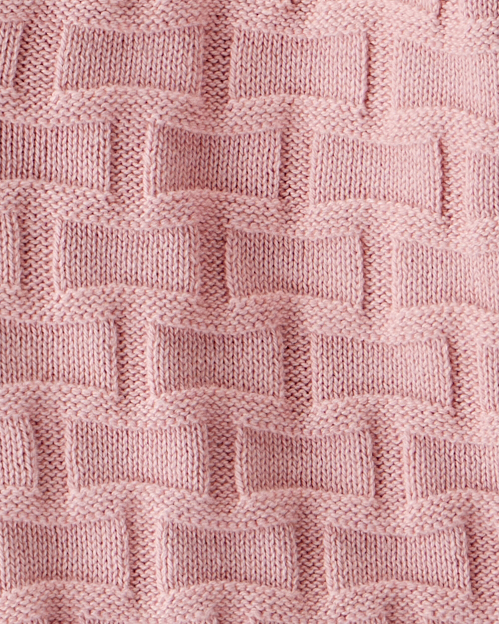 Kid Cropped Sweater Knit Stitched Cardigan - Pink