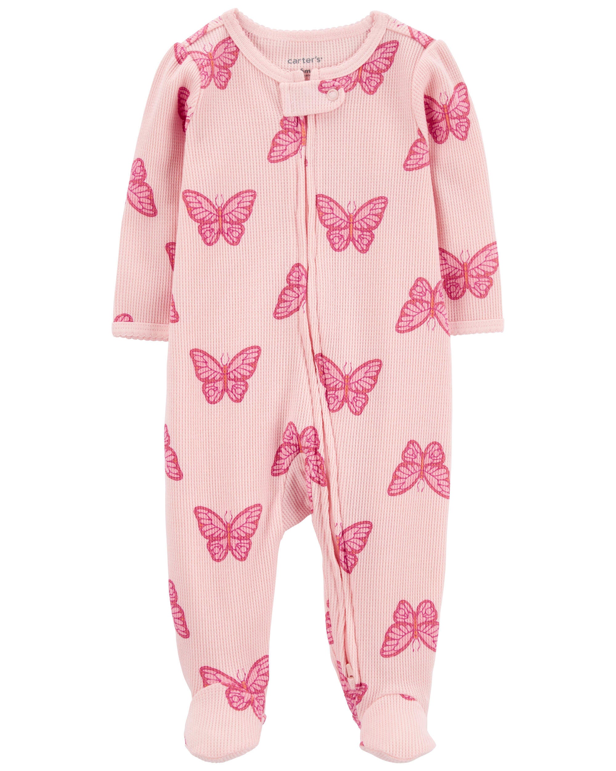 Baby Butterfly 2 Way Zip Thermal Sleep Play Pajamas Carter s Carter s