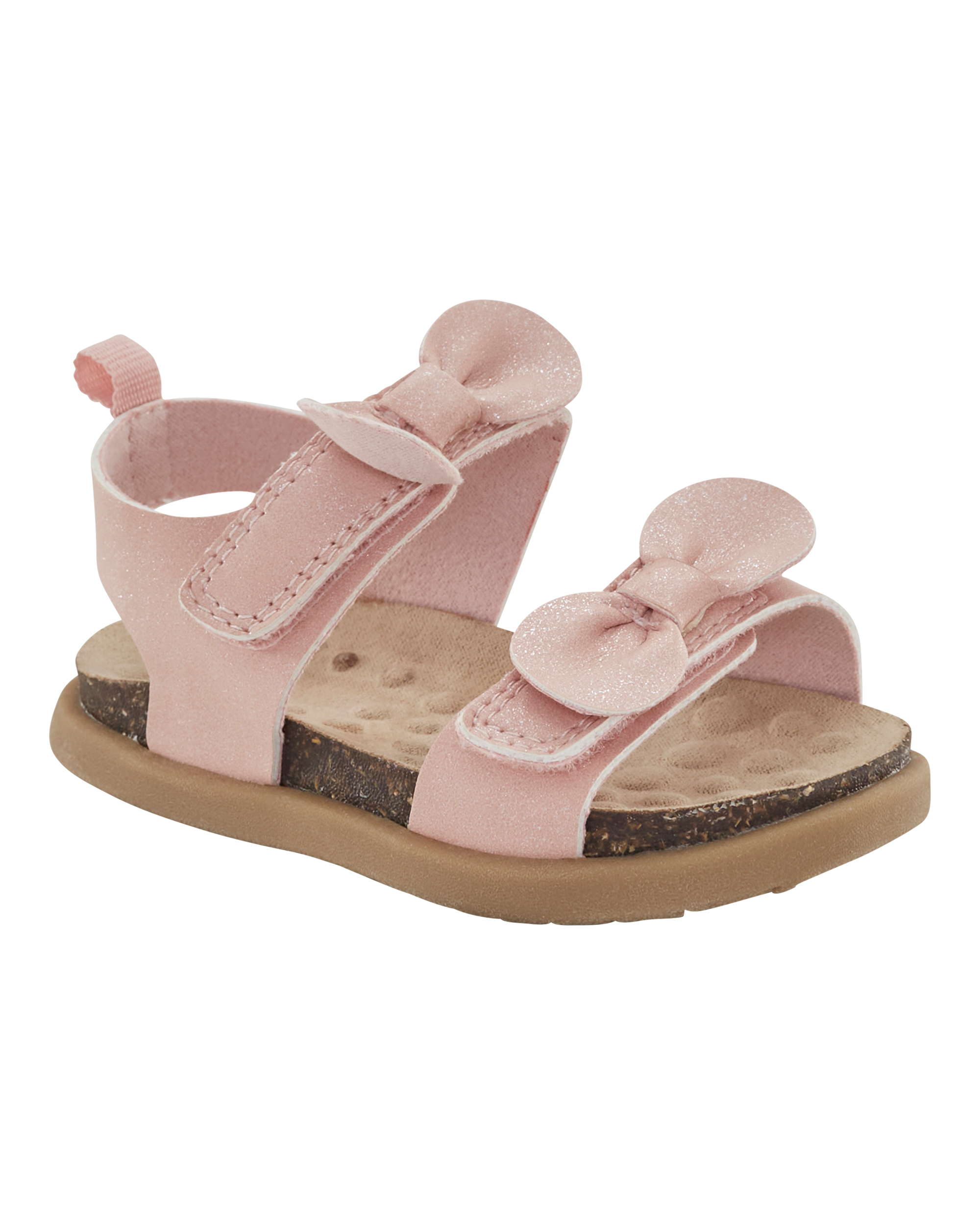 Baby Every Step® First Walker Bow Faux Cork Sandals - Pink