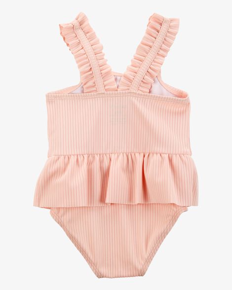  Product image 3 of Baby 2-Piece Sun Hat & Ruffle 1-Piece Swimsuit Set
