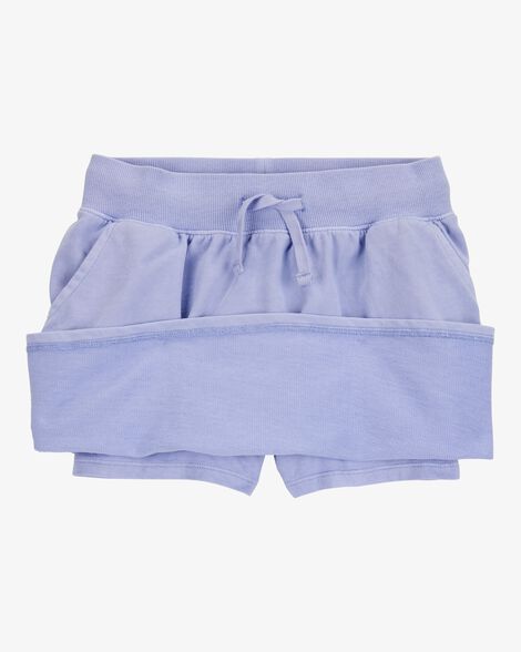  Product image 2 of Kid Active Drawstring French Terry Skort - Purple