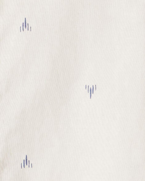 Boys Printed Cotton Long-Sleeve Button-Down Shirt - Ivory