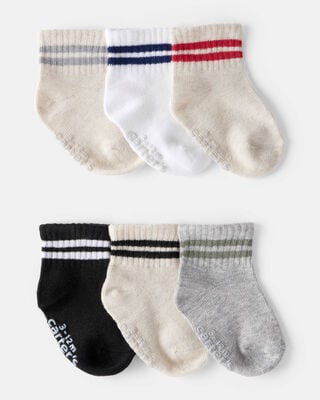 Product image 1 of Baby Boy 6-Pack Ankle Socks