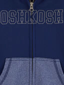 Blue - Toddler OshKosh Logo Zip Jacket, Selected