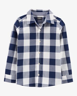 Product image 1 of Kid Plaid Button-Front Shirt