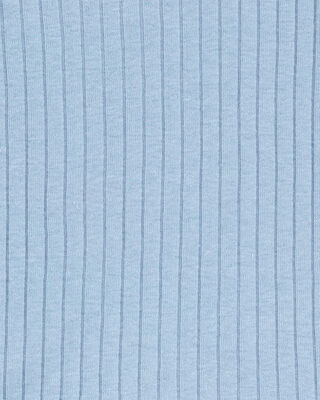 Product image 2 of Toddler Solid Ribbed Cotton Blend 2-Piece Pajamas - Blue