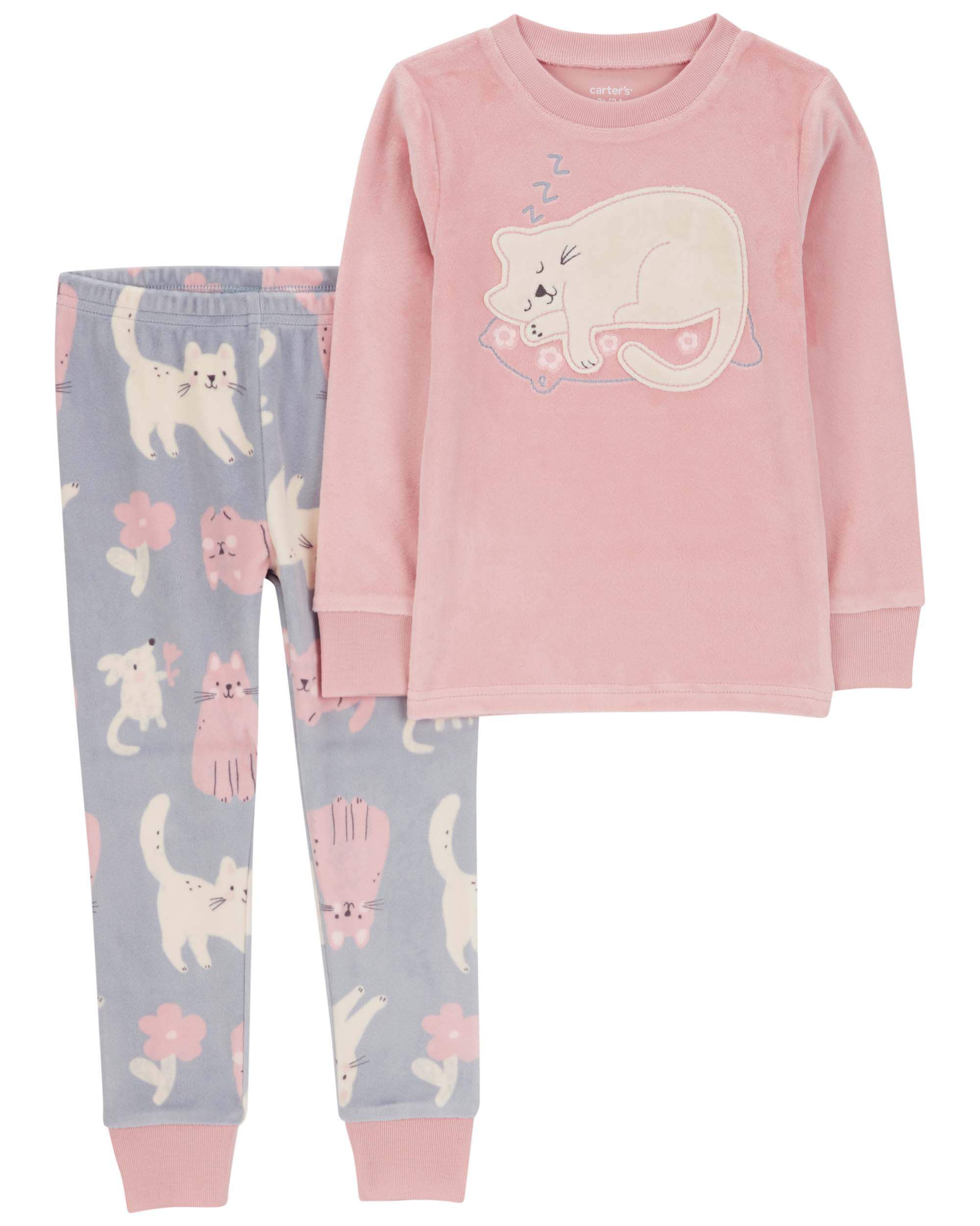 Toddler 2 Piece Fuzzy Velboa Bear Pajamas Carter s Carter s