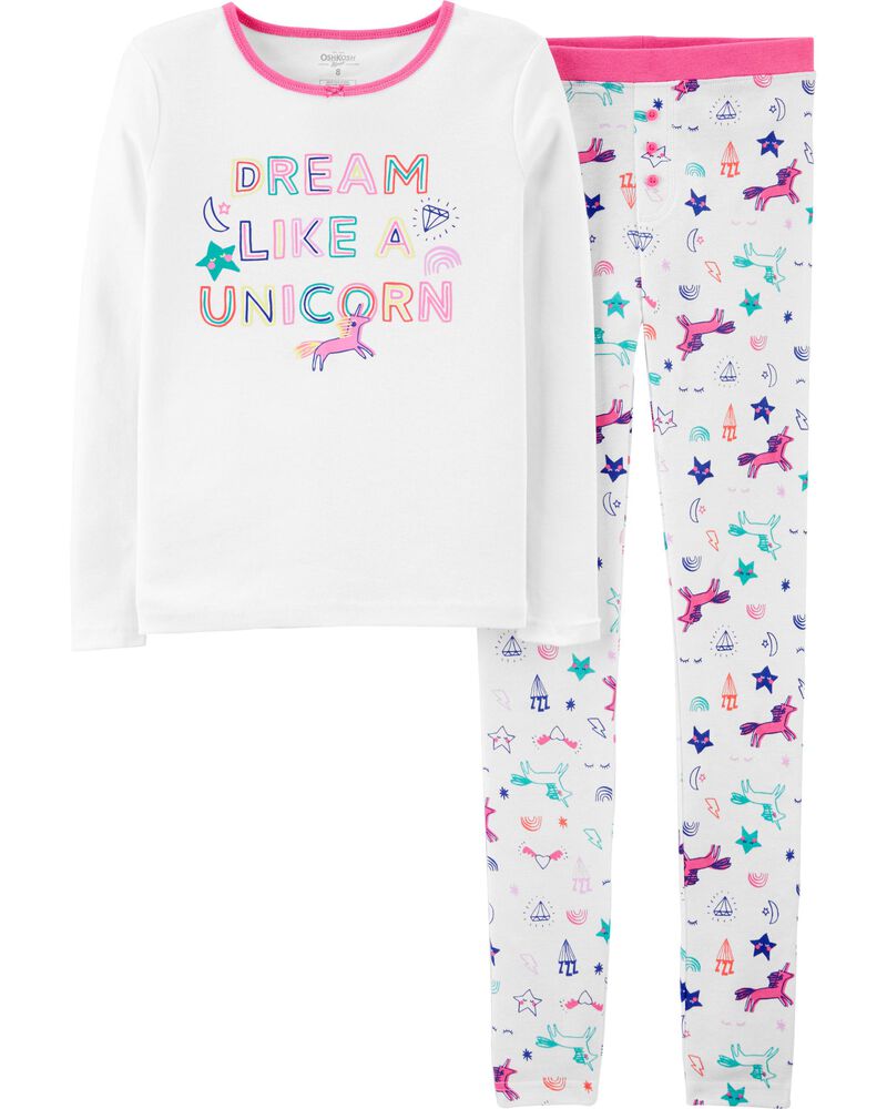 2 Piece Snug Fit Dreaming Unicorn Pjs Carters Com