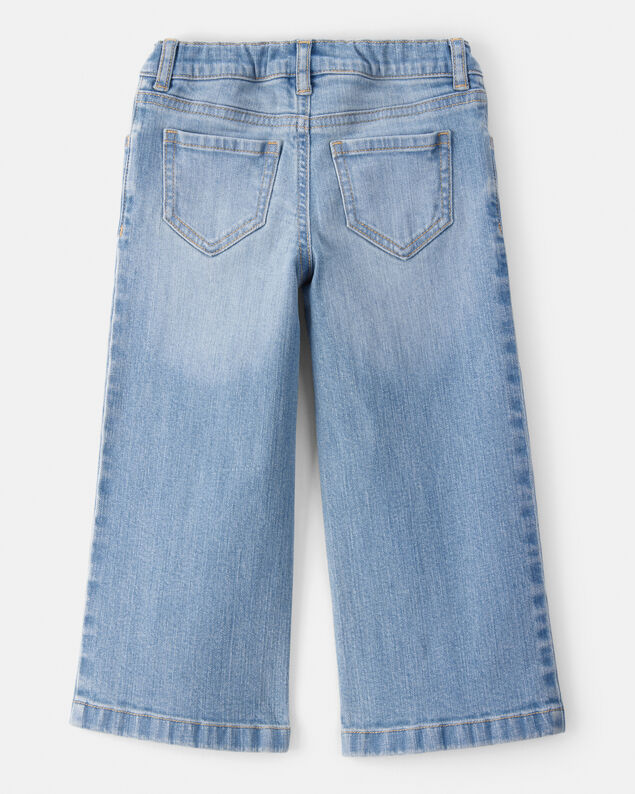 Product image 2 of Toddler Girl Denim Wide-Leg Jeans - Blue