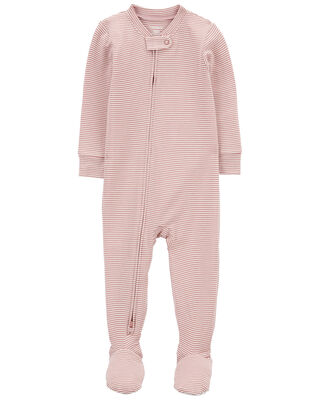 Baby Zip-Up PurelySoft Sleep & Play Pajamas - Carter