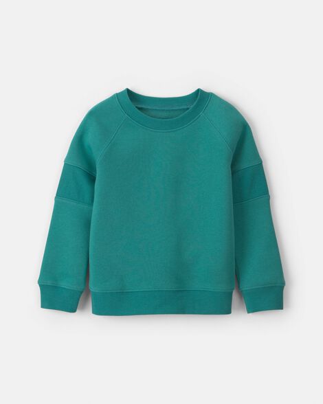 toddler fleece pullover sweatshirt - green
