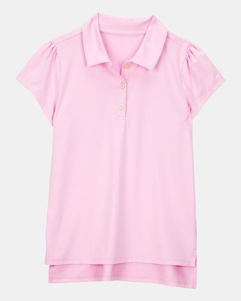 Kid Active Uniform Polo Shirt in Moisture Wicking BeCool™ Fabric - Pink