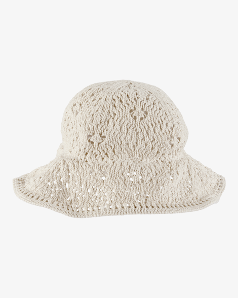 baby crochet hat - white
