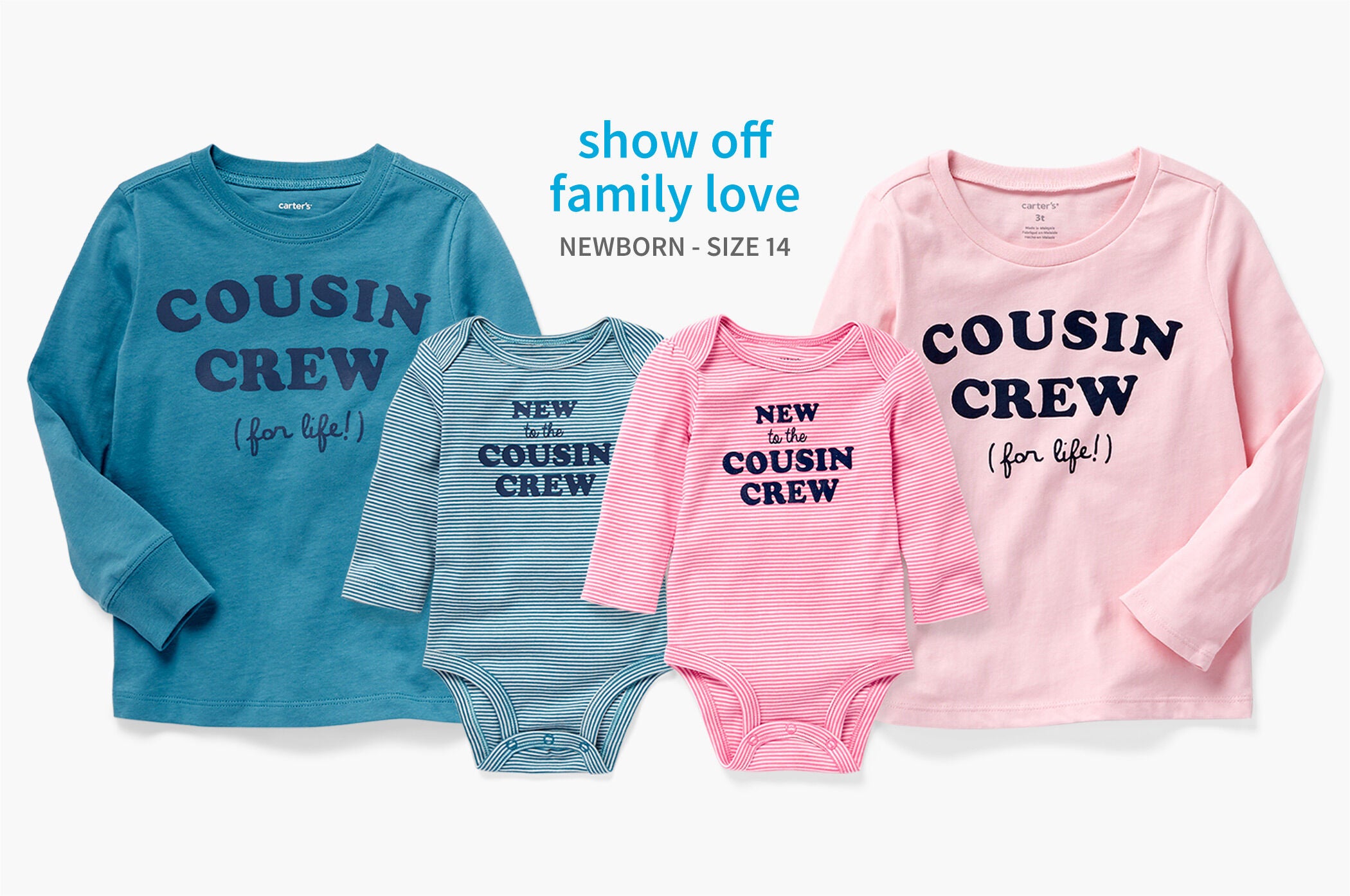 carter's cousin onesie