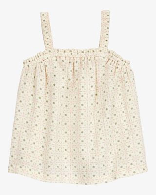 Product image 1 of Toddler Floral Sleeveless Tank - Ivory