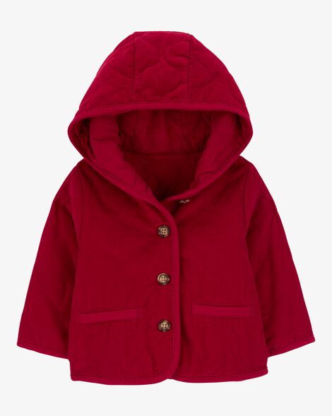  Product image 1 of Baby Corduroy Hooded Quilted Jacket