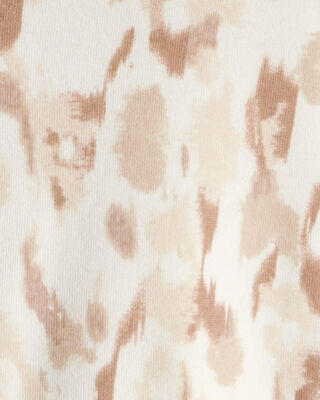 Product image 2 of Girls Cheetah Print DayDream Fleece Hooded Zip-Up Jacket - Cream