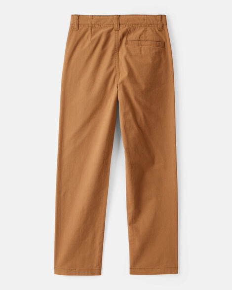  Product image 2 of Boys Flat Front Fashion Pants - Brown