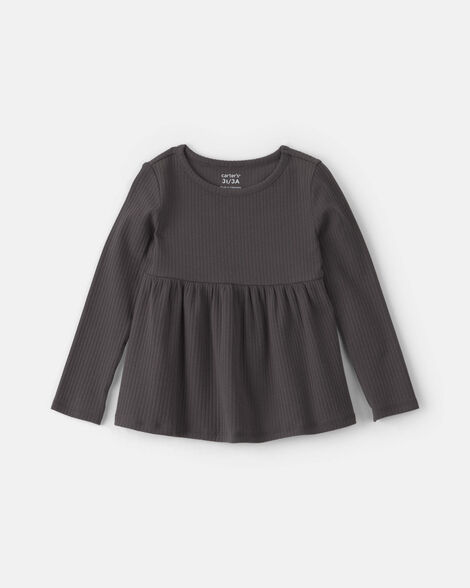 toddler girl long-sleeve top - black