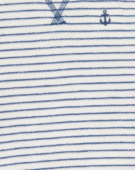 Baby 3-Piece Striped Anchor Outfit Set