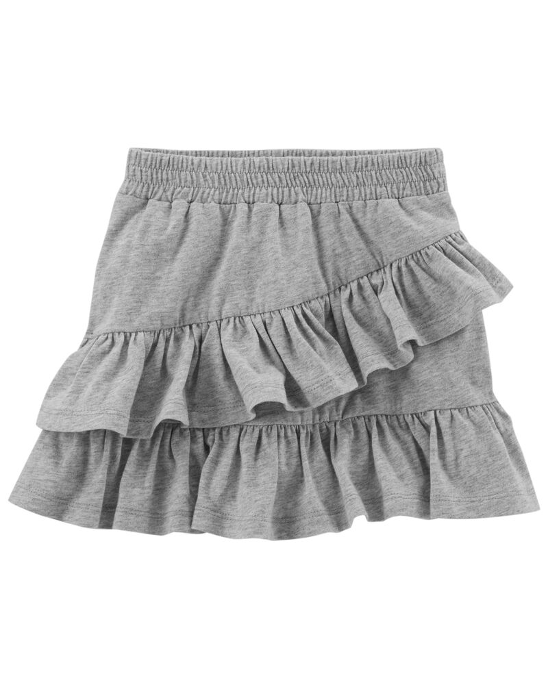 null Heather Ruffle Skort