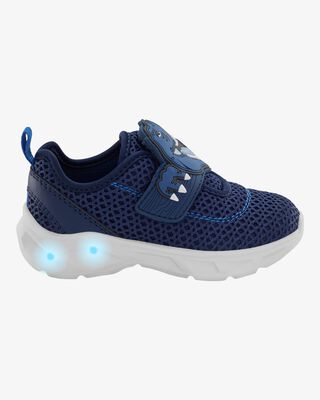Product image 2 of Toddler Dinosaur Light-Up Athletic Sneakers - Navy