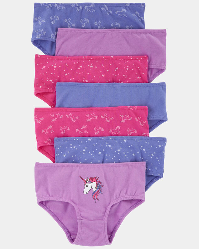 Product image 1 of Toddler 7-Pack Unicorn Brief Stretch Cotton Undies