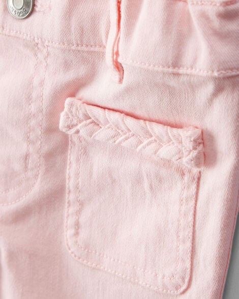 Product image 3 of Baby Girl Cotton Flare Pants - Pink