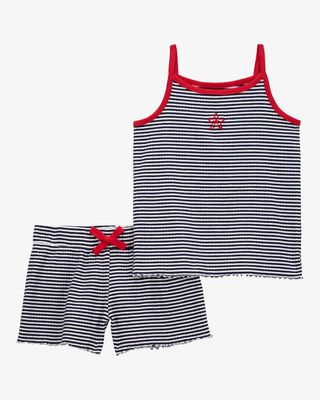 Product image 1 of Toddler 2-Piece Striped Tank & Short Set