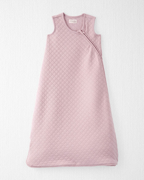 Baby Girl Doubleknit Zip Wearable Blanket Made with Organic Cotton