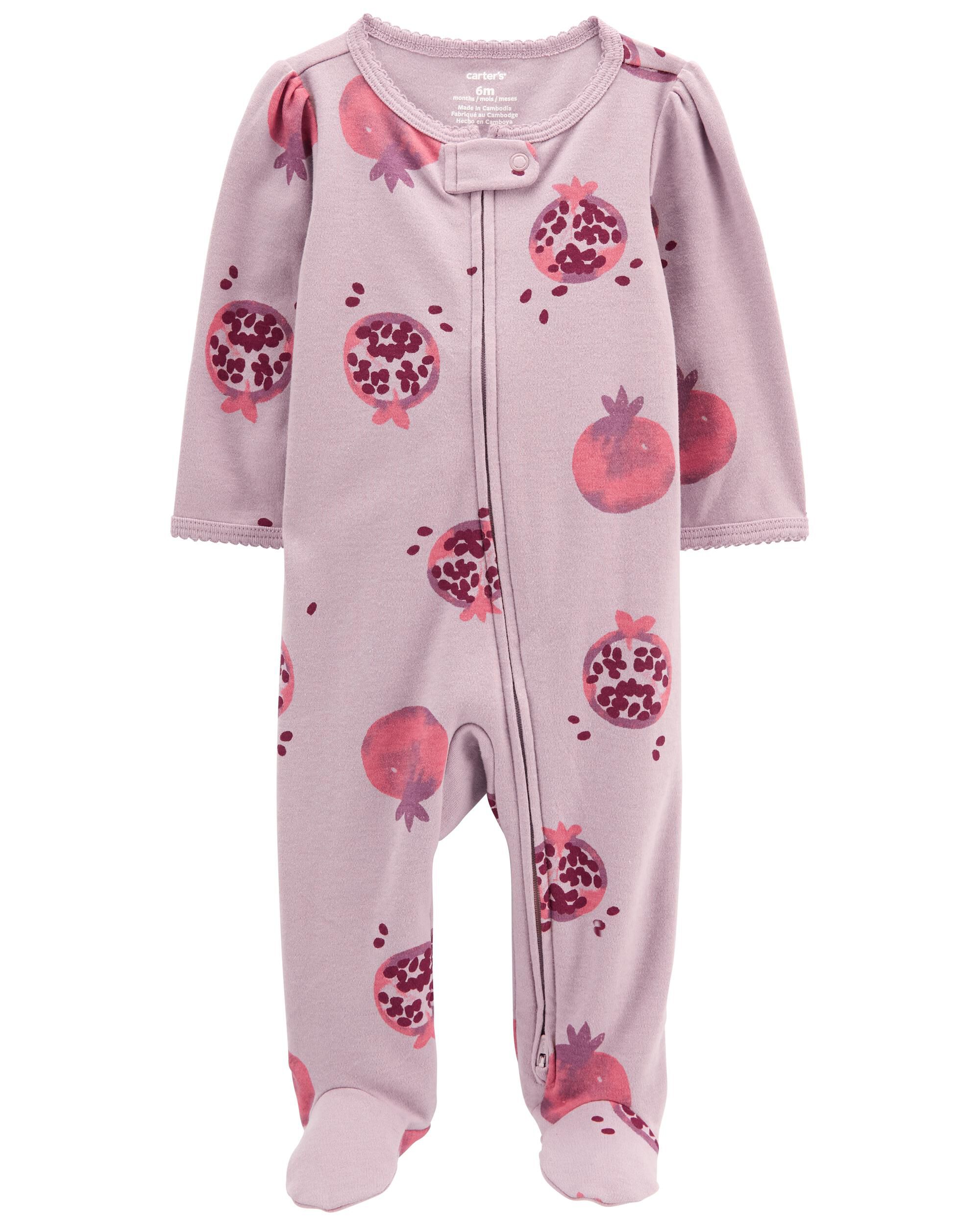 Baby Pomegranate 2 Way Zip Cotton Sleep Play Pajamas Carter s Carter s