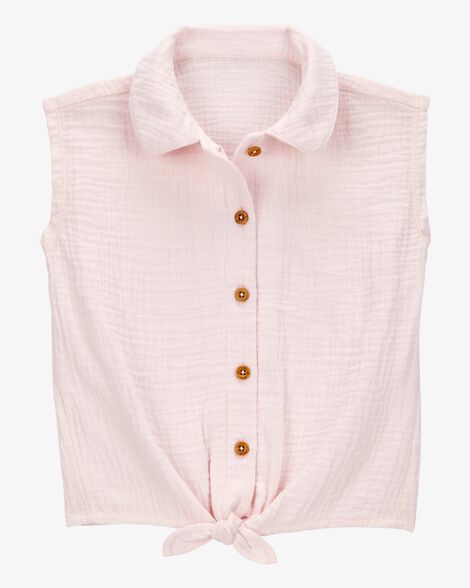 Product image 1 of Baby Solid Sleeveless Fashion Top - Pink